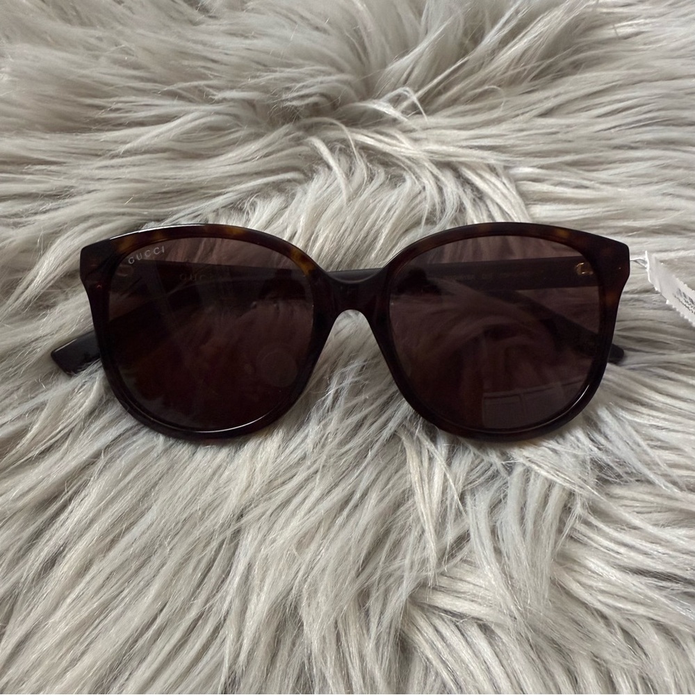 GUCCI GG0461SA Cat Eye Havana Tortoise Sunglasses NWT - Picture 3 of 13